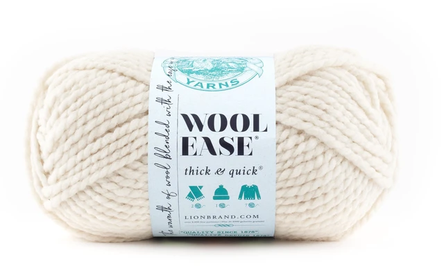 Main image of Lion Brand Wool-Ease Thick & Quick Super Bulky Acrylic Wool Blend Yarn Fisherman