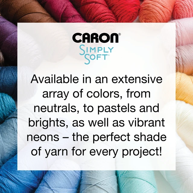 Alt view image 4 of 6 - Caron Simply Soft Yarn, Black, 6oz (170g), 315 Yards, Medium, Acrylic