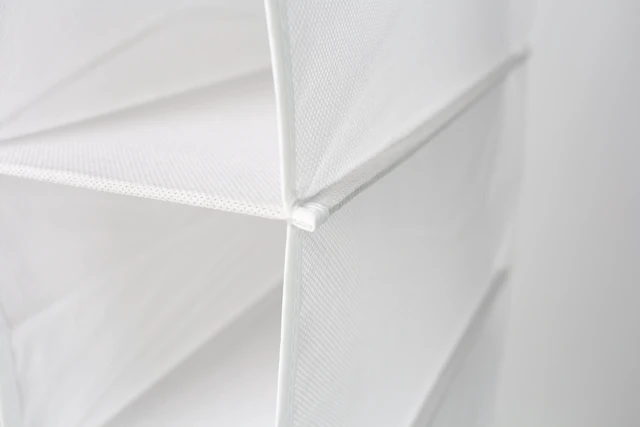 Alt view image 5 of 6 - Mainstays 10 Shelf Hanging Shoe Organizer, Non Woven, Arctic White
