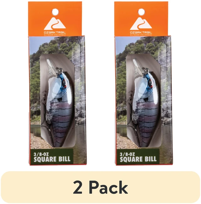 Main image of Ozark Trail Freshwater Squarebill Fishing Lure (2 Pack) - Perch, 3/8 oz
