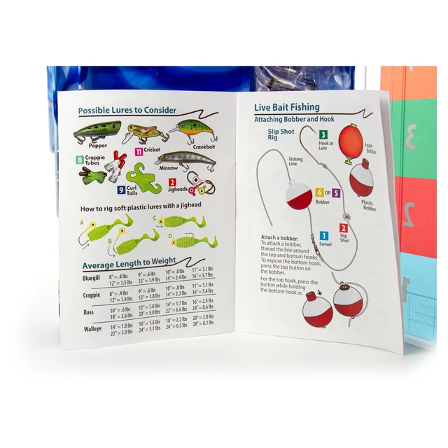 Alt view image 5 of 6 - Ozark Trail Beginner's Fishing Kit with Assorted Tackle, Bobbers, Hooks and Accessories