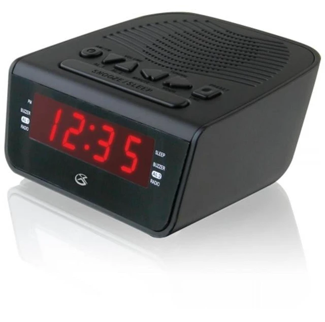 Main image of GPX C224B Dual Alarm Clock Radio, Black