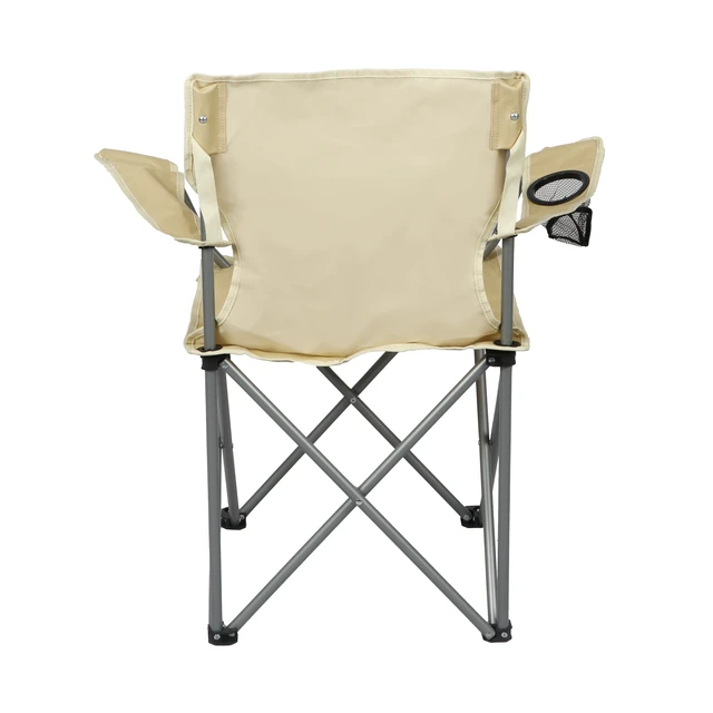 Alt view image 4 of 6 - Ozark Trail Quad Folding Camp Chair with Mesh Cup Holder, Gold