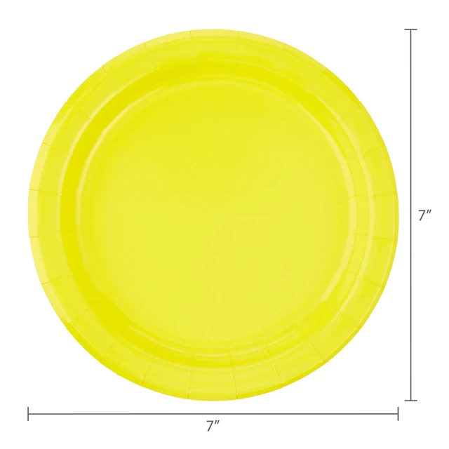Alt view image 5 of 6 - Way to Celebrate 6 Pack 12 Count 7-Inch Multicolor Dessert Paper Plates