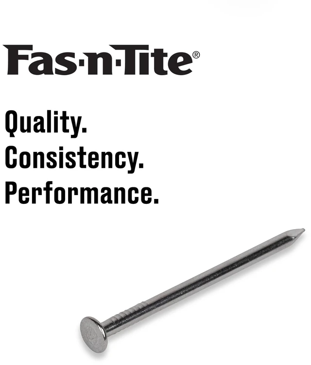 Alt view image 2 of 6 - Fas-n-tite Common Nails 6D x 2" Steel Polished Gray Interior Nails 14 Pack (4 Pack)