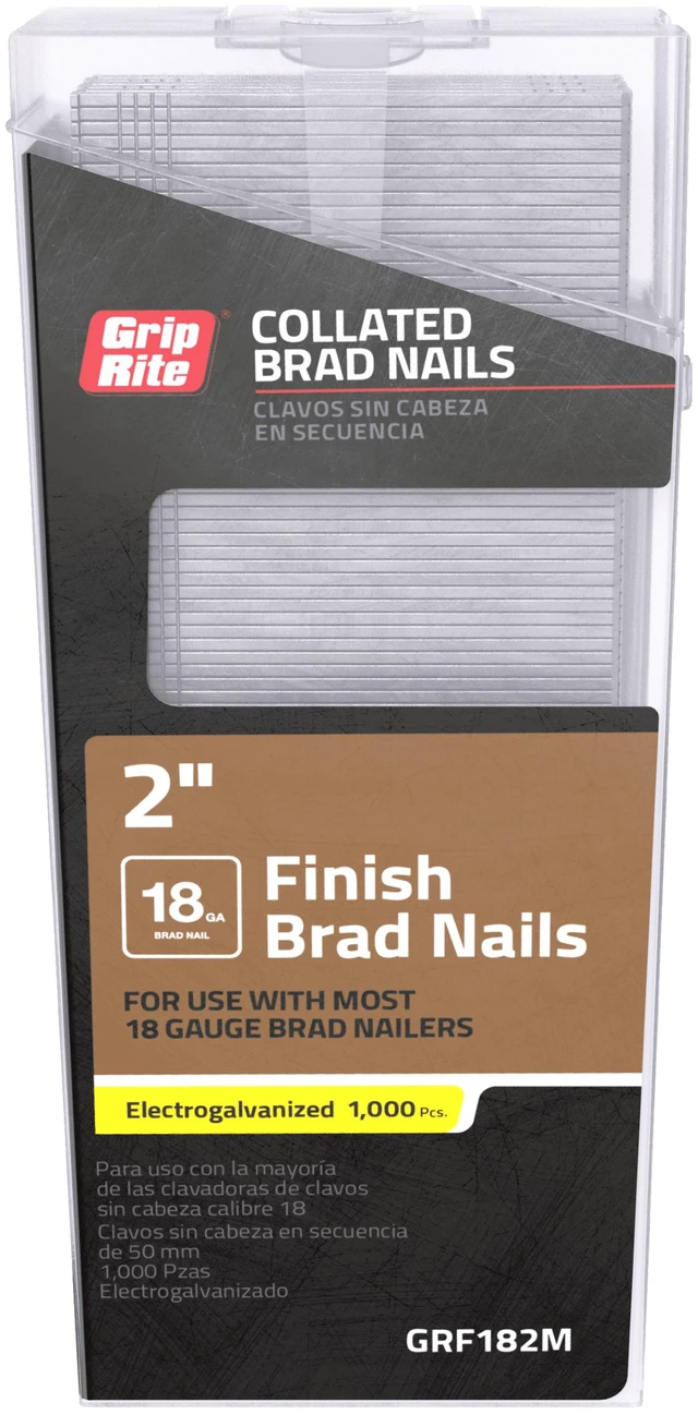 Main image of Grip-Rite 18GA 2" Galv Finish Brad 1M
