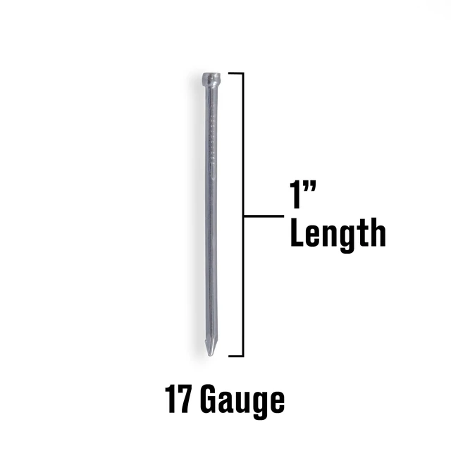 Alt view image 5 of 6 - Fas-n-tite Bright Wire Finishing Nails, 17 x 1", Steel, Silver, 4-Pack