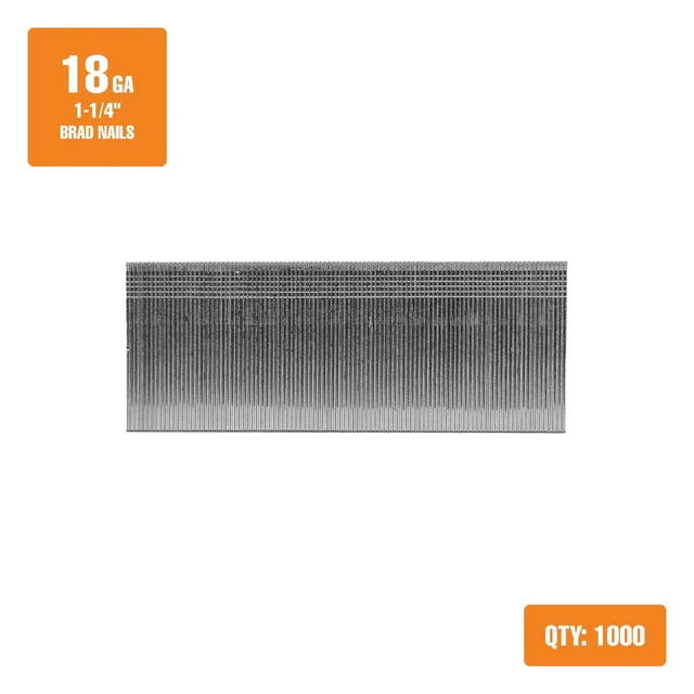 Alt view image 3 of 5 - Freeman 18-Gauge 1-1/4" Glue Collated Brad Nails (1000 Count)