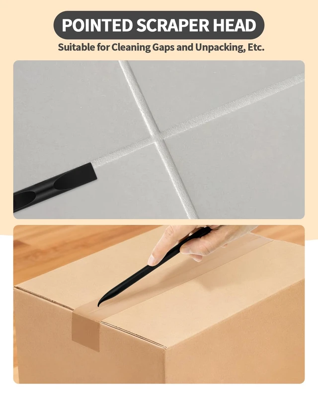 Alt view image 7 of 7 - 12PCS Carbon Fiber Plastic Scraper Tool, Non-Scratch Pen-Shaped Scraper for Tight Spaces, Multi-Purpose Label Scraper, Car Cleaning Supplies, Kitchen, Crevices, Stains (B
