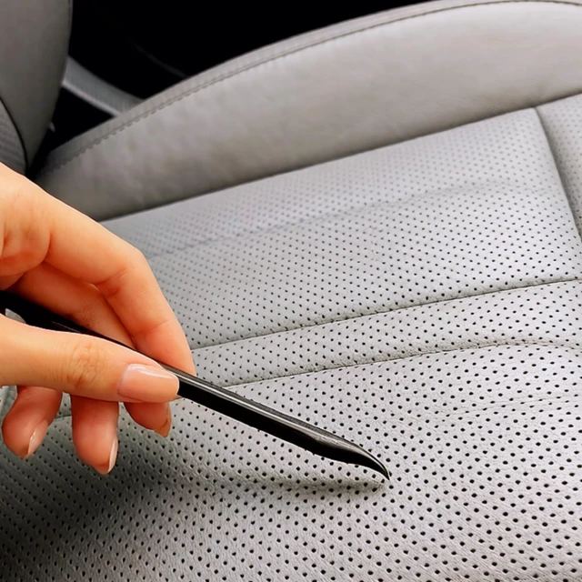 Alt view image 5 of 7 - Plastic Multi-Purpose Non-Scratch Scraper Car Detailing Kit for Cleaning Small Narrow Spaces & Gaps, Removing Labels, Dirt, and Car Interior Details