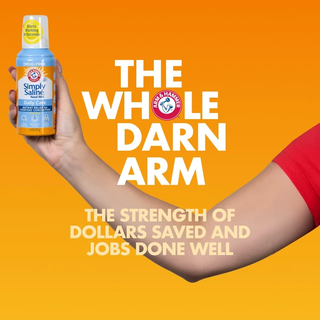 Alt view image 5 of 6 - ARM & HAMMER Simply Saline Daily Care Nasal Spray, 4.5 oz
