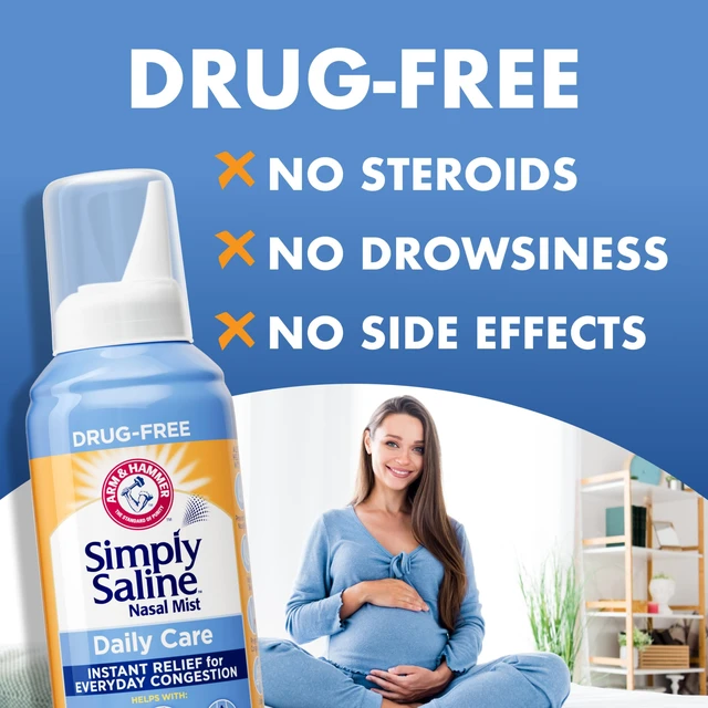 Alt view image 2 of 6 - ARM & HAMMER Simply Saline Daily Care Nasal Spray, 4.5 oz