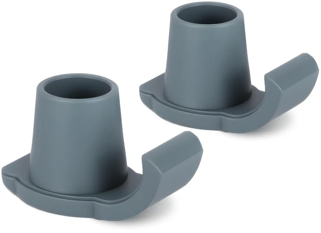 Main image of Universal Walker Ski Glides for Folding Walkers - Glide Caps, Sliders, Feet Glides (2-Pack, Gray)