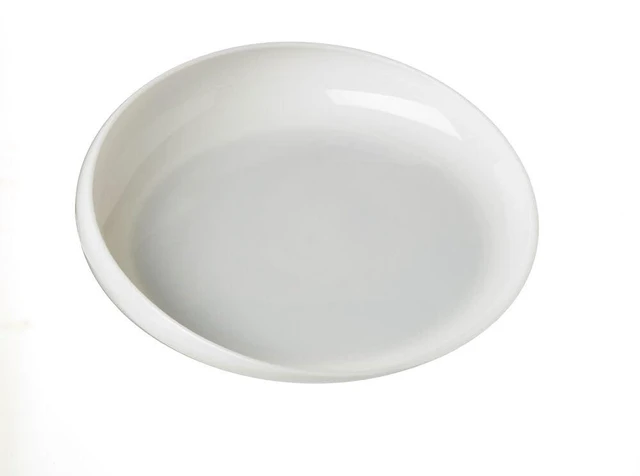 Main image of Sammons Preston Ivory 8" Non-Skid Round Scoop Dish for Elderly
