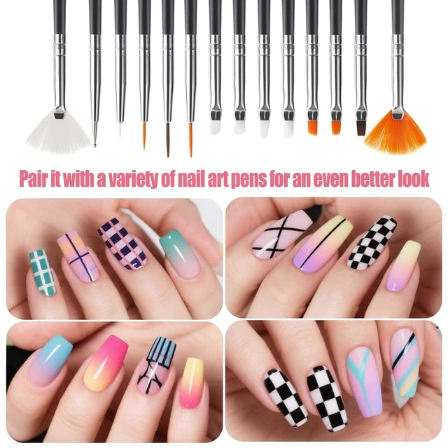 Alt view image 7 of 7 - Artdone 32pcs Nail Art Brush Set with Dotting Tools for Gel Polish