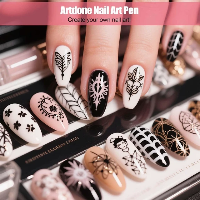 Alt view image 4 of 7 - Artdone 32pcs Nail Art Brush Set with Dotting Tools for Gel Polish