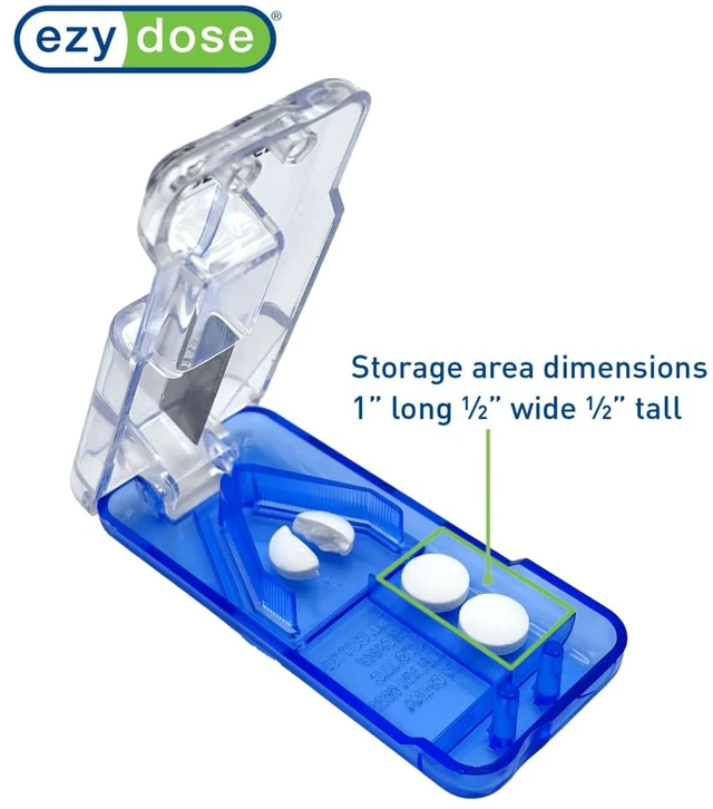 Alt view image 5 of 6 - Ezy Dose Pill Cutter & Splitter with Built-in Pill Dispenser, Color May Vary
