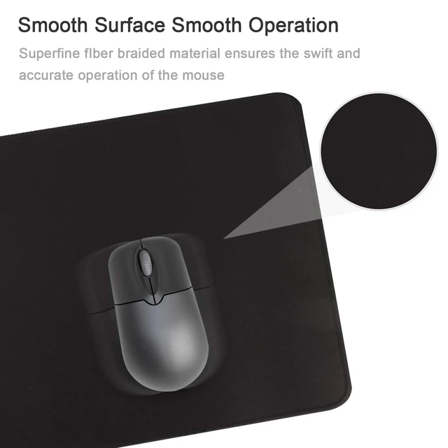 Alt view image 2 of 6 - Gaming Mouse Mat/Mouse Pad 23.6x11.8x0.12Inch | XXL Mouse pad | Table mat/Large Size | Improved Precision and Speed | Rubber Base for Stable Grip on Smooth Surfaces Non-Slip (60x30Black004)