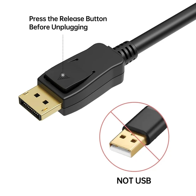 Alt view image 6 of 6 - BENFEI 4K DisplayPort to HDMI 6 Feet Cable