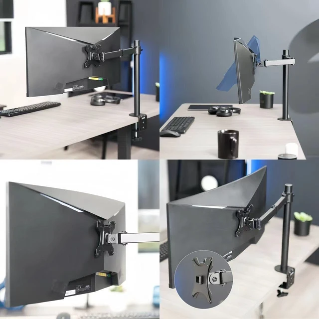 Alt view image 4 of 4 - Kado Wall Mount Arm Mount Adapter Bracket Plate for Sceptre C25 C30 C34