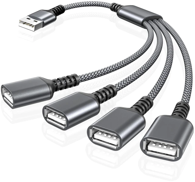 Main image of Basesailor USB Splitter 1 in 4 Out 1FT,USBA Male to Four Female Adapter