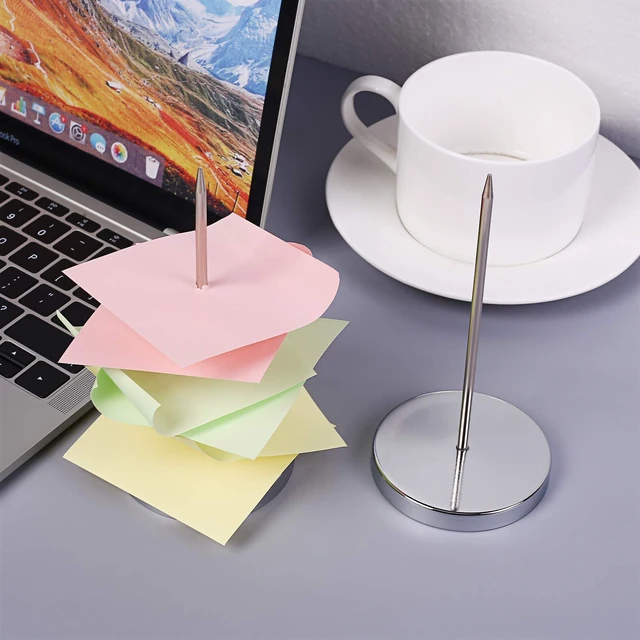 Alt view image 4 of 7 - 2PCS Bill Fork, Rod Paper Holder Spike, Stainless Steel Check Bill Spike