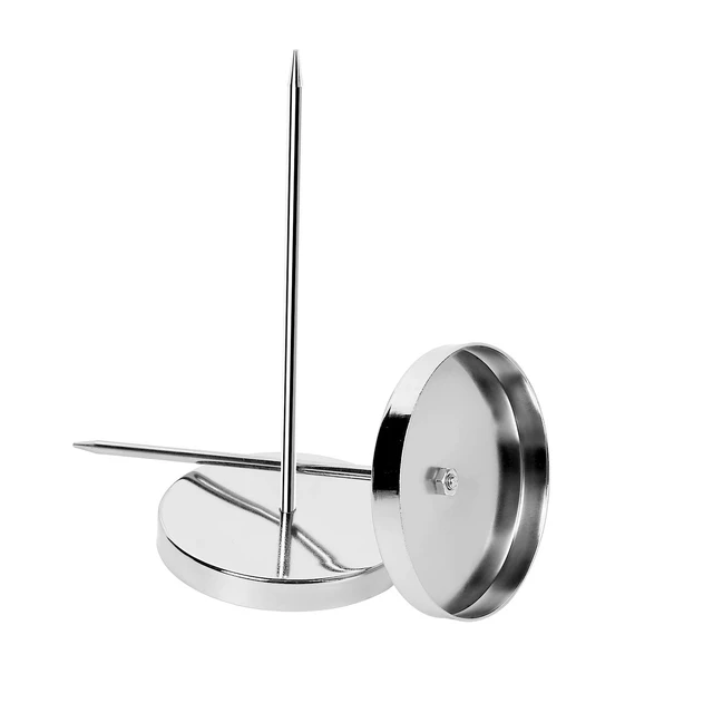 Alt view image 7 of 7 - 2PCS Bill Fork, Rod Paper Holder Spike, Stainless Steel Check Bill Spike
