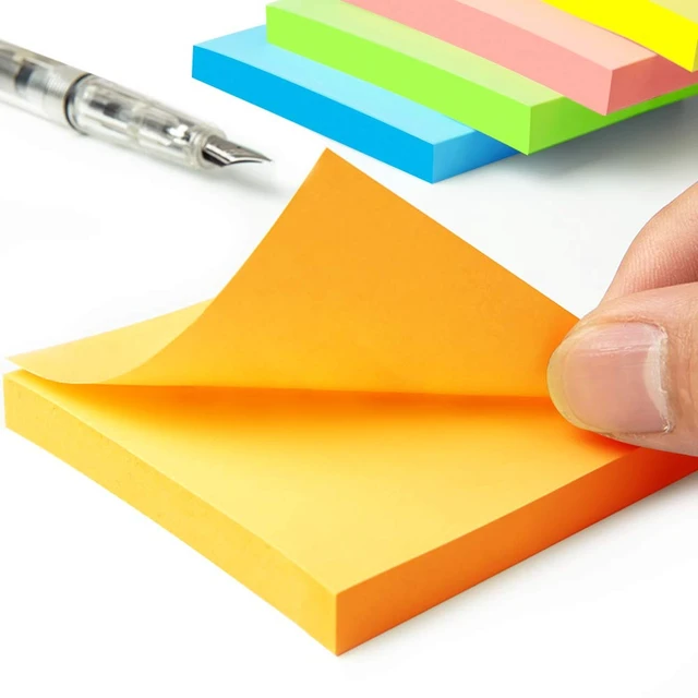 Alt view image 3 of 7 - Phthdoty 8 Pads Pop Up Sticky Notes 3x3 Refills 8 Bright Colors, 640 Sheets