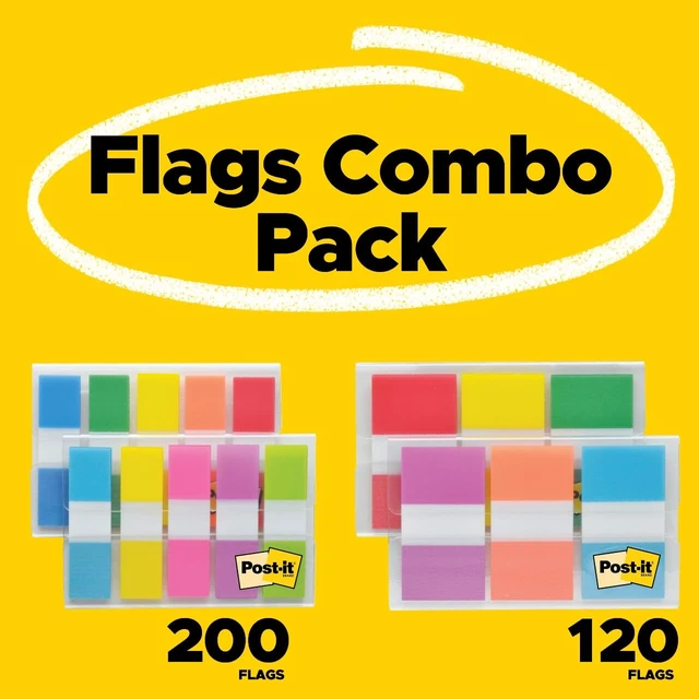 Alt view image 5 of 6 - Post-it Flags, .47 x 1.7 in, Multicolor, 1 Dispenser, 320 Flags/Dispenser