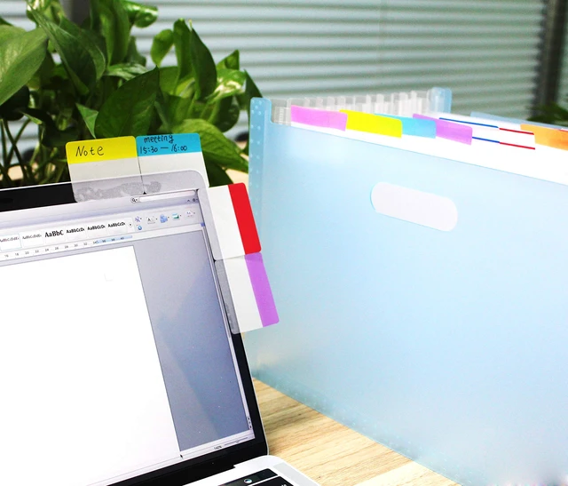 Alt view image 6 of 6 - 500 Pieces Tabs 2 Inch Sticky Index Tabs, Writable and Repositionable