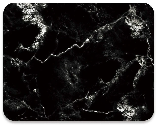 Main image of Audimi Mouse Pad Medium Mouse Mat Anti-Slip Base for PC Office Working Gaming, Black Marble
