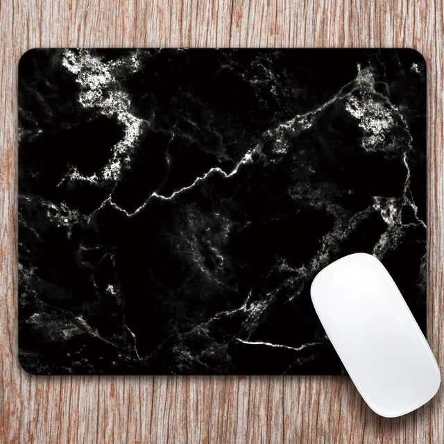 Alt view image 5 of 6 - Audimi Mouse Pad Medium Mouse Mat Anti-Slip Base for PC Office Working Gaming, Black Marble