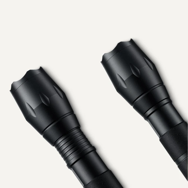 Alt view image 2 of 5 - Amazon Basics Handheld LED Flashlight, 200 Lumen, Adjustable Brightness Focus, 5 Light Modes, Water Resistant IPX4, Black