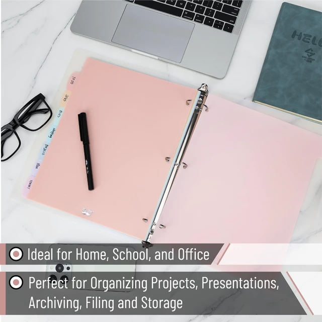 Alt view image 7 of 7 - Mr. Pen- Large Write & Erase Tabs Dividers for 3 Ring Binder, 2 Sets