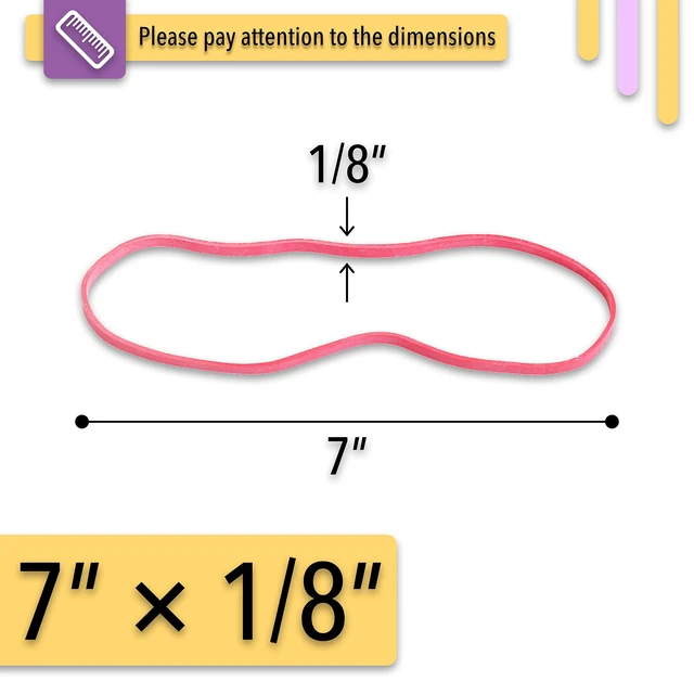 Alt view image 2 of 6 - Mr. Pen- Large Rubber Bands, 7 Inch, 120 Pack, Heavy Duty