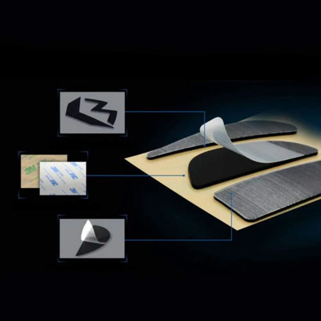 Alt view image 2 of 5 - HUYUN 2 Sets Mouse Skatez & Mouse Feet & Mice Feet & mouseskates Replacement for Logit G502 Proteus Core / G502 Proteus Spectrum / G502 Hero Wired Mouse