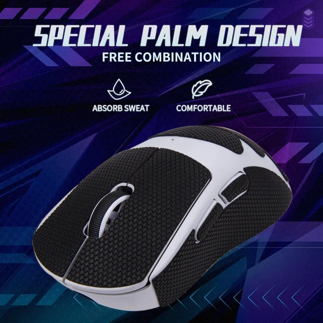 Alt view image 2 of 7 - TALONGAMES Mouse Anti Slip Grip Tape Compatible with Logitech G PRO X Superlight 2 DEX Wireless Gaming Mouse, Palm Sweat Absorption, Thin 0.5mm, Cut to Fit, Easy to Apply, Mouse Skin