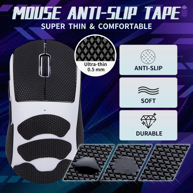 Alt view image 4 of 7 - TALONGAMES Mouse Anti Slip Grip Tape Compatible with Logitech G PRO X Superlight 2 DEX Wireless Gaming Mouse, Palm Sweat Absorption, Thin 0.5mm, Cut to Fit, Easy to Apply, Mouse Skin