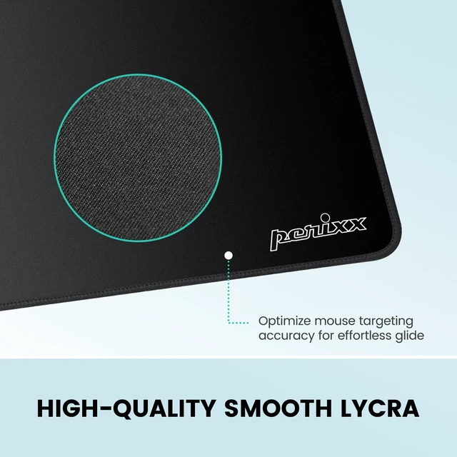 Alt view image 3 of 7 - Perixx DX-1000M Waterproof Gaming Mouse Pad with Stitched Edge - Non-Slip Rubber Base Design for Laptop or Desktop Computer - M Size 9.84x8.27x0.08 Inches