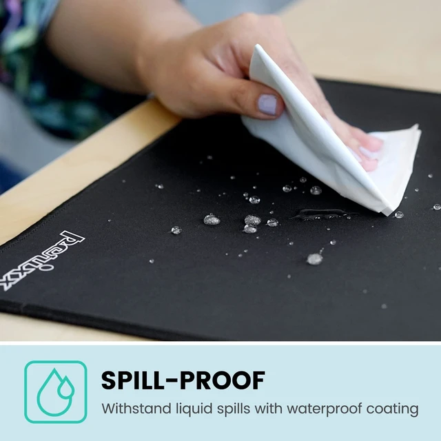 Alt view image 4 of 7 - Perixx DX-1000M Waterproof Gaming Mouse Pad with Stitched Edge - Non-Slip Rubber Base Design for Laptop or Desktop Computer - M Size 9.84x8.27x0.08 Inches