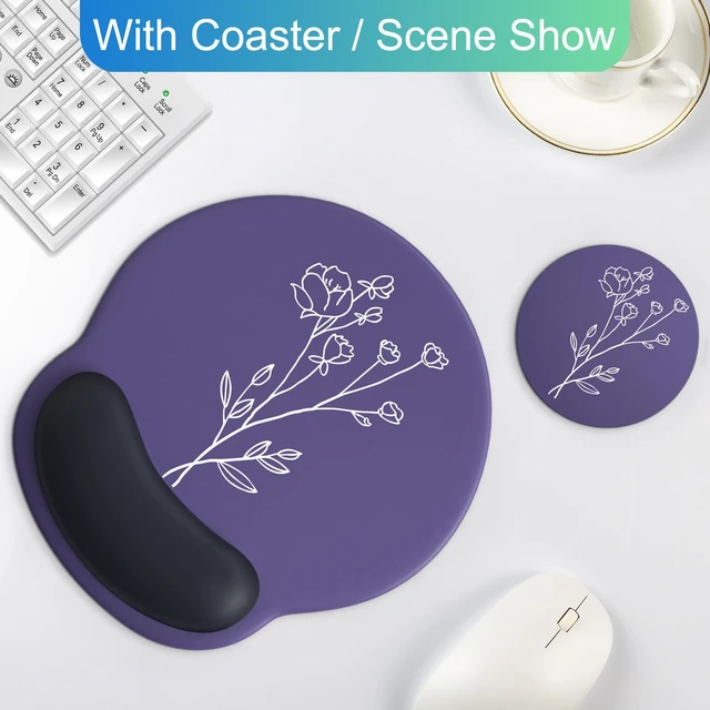 Alt view image 2 of 7 - Ergonomic Mouse Pad with Wrist Rest Support,Gel Mouse Pads for Desk