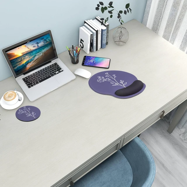 Alt view image 7 of 7 - Ergonomic Mouse Pad with Wrist Rest Support,Gel Mouse Pads for Desk