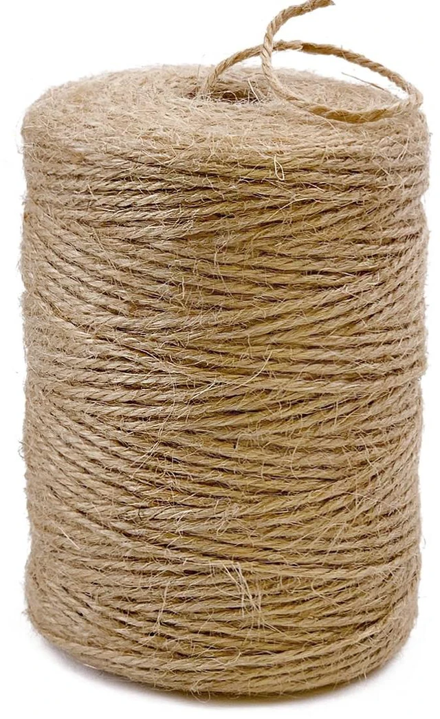 Main image of PerkHomy Natural Jute Twine 600 Feet Long Twine String for Crafts Gift Wrapping Packing Gardening Crochet Knitting Macrame Decor (Brown 2mm * 600feet)