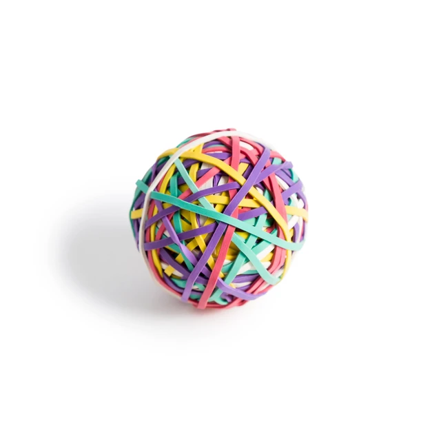 Alt view image 2 of 4 - U Brands Ball Of Rubber Bands, 175 Count, Assorted Colors, Latex Free