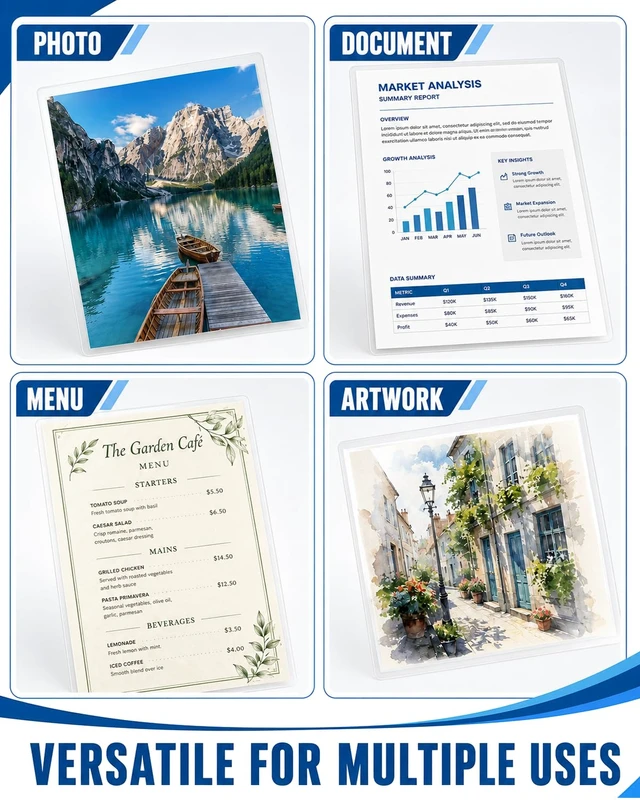 Alt view image 5 of 6 - 20 Pack 5 mil Clear Thermal Laminating Sheets Ultra Clear 9x11.5"