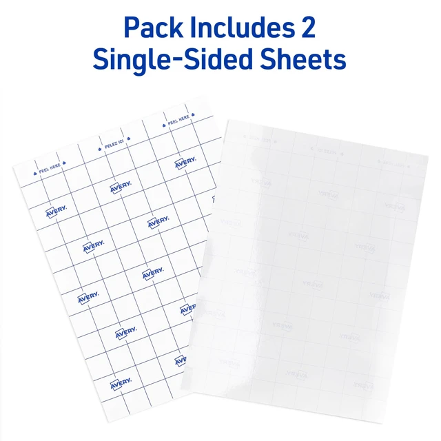 Alt view image 2 of 6 - Avery Clear Laminating Sheets, 9" x 12", Permanent Self-Adhesive, 2 Self-Laminating Sheets, Great for Protecting Documents, Photos, and Signs More (73602)