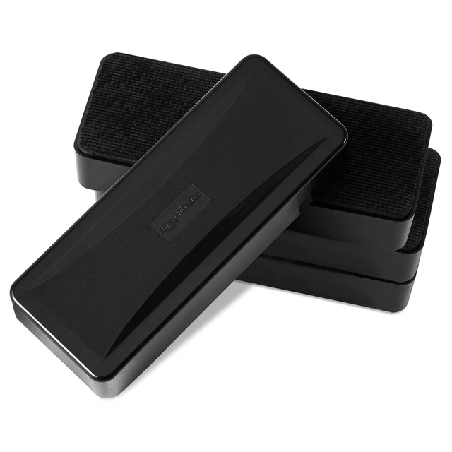 Alt view image 6 of 6 - Amazon Basics Dry-Erase Whiteboard Erasers with Soft Pile, for School, Office, Home, and Classroom, Black, 4-Pack