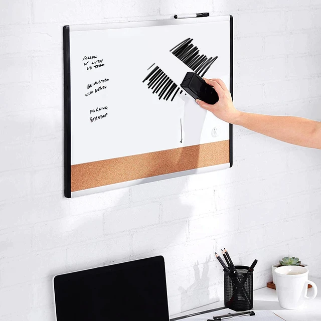 Alt view image 2 of 6 - Amazon Basics Dry-Erase Whiteboard Erasers with Soft Pile, for School, Office, Home, and Classroom, Black, 4-Pack