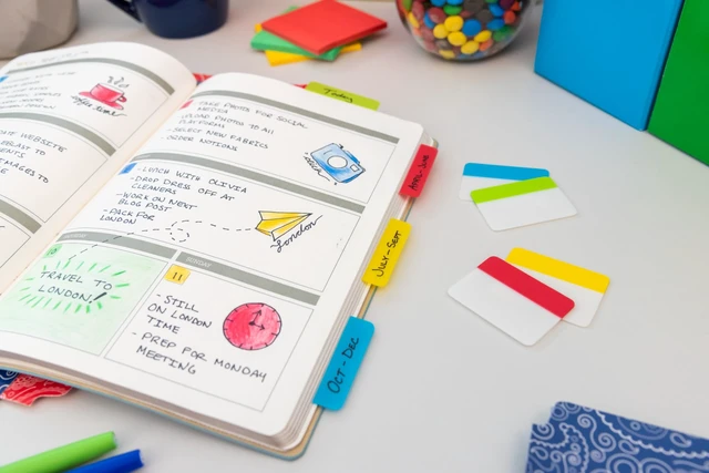 Alt view image 4 of 6 - Post-it Tabs, 1 in Solid, Aqua, Yellow, Pink, Red, Green, Orange, 6/Color, 36/Dispenser (686-ALOPRYT)
