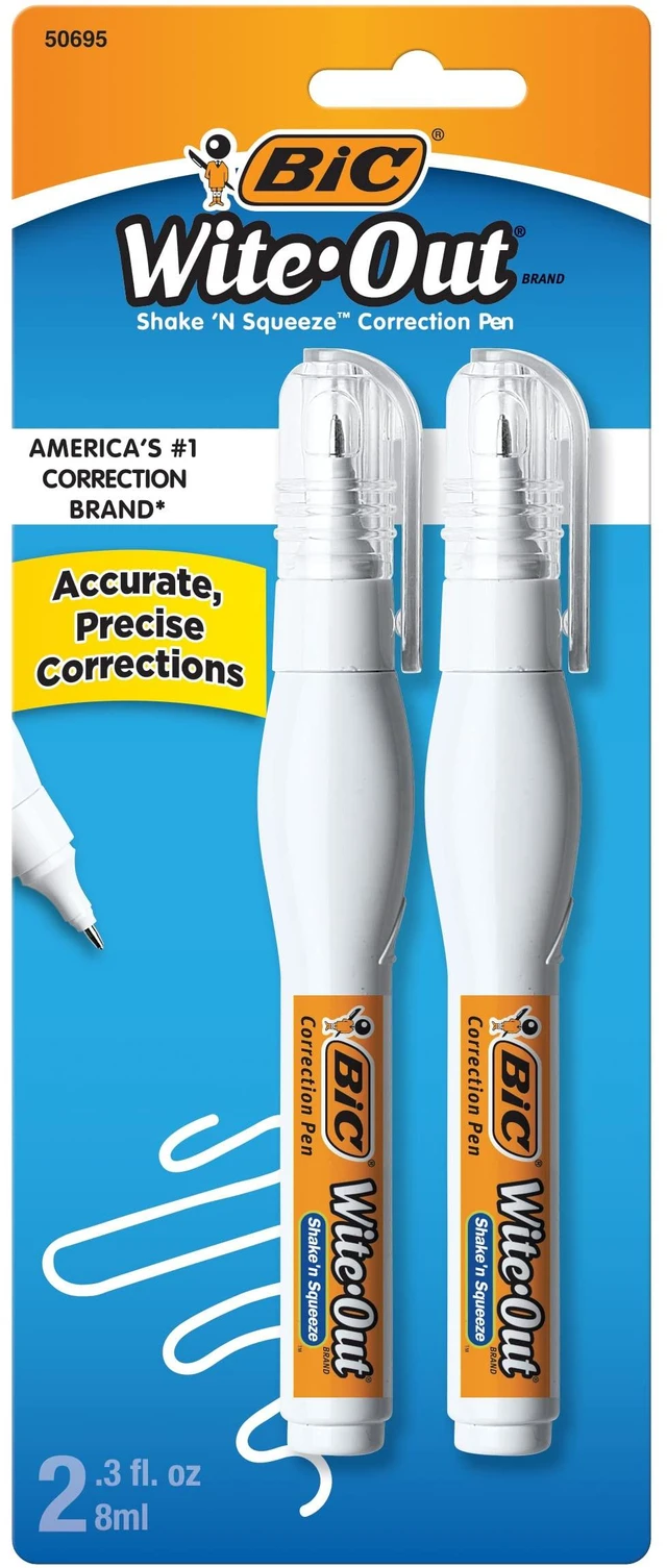 Main image of Wite.Out, Shake 'n Squeeze Pens, 2 pack, 0.3 oz each